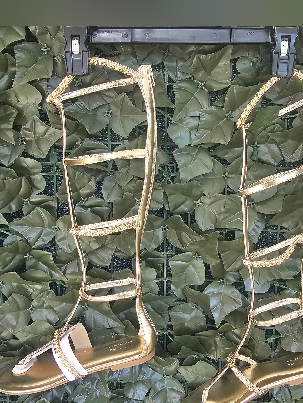 INC International Concepts Metallic Gold Strappy Gladiator Sandals 5.5 M NIB - Picture 13 of 15